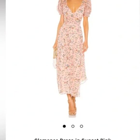 Love Shack Fancy Silk Clemence Dress, Size 6 - Picture 2 of 9